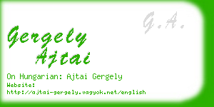 gergely ajtai business card